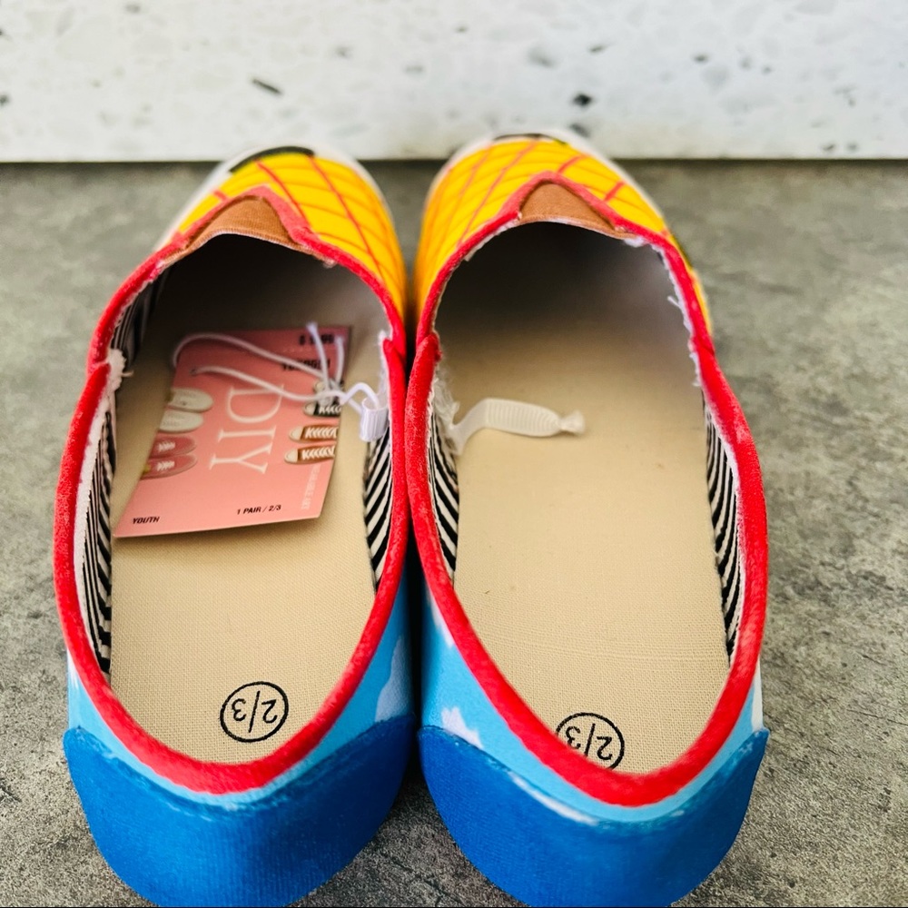 Kid's Custom Toy Story Woody Inspired Slip On Canvas Shoes Sneakers - Picture 8 of 8